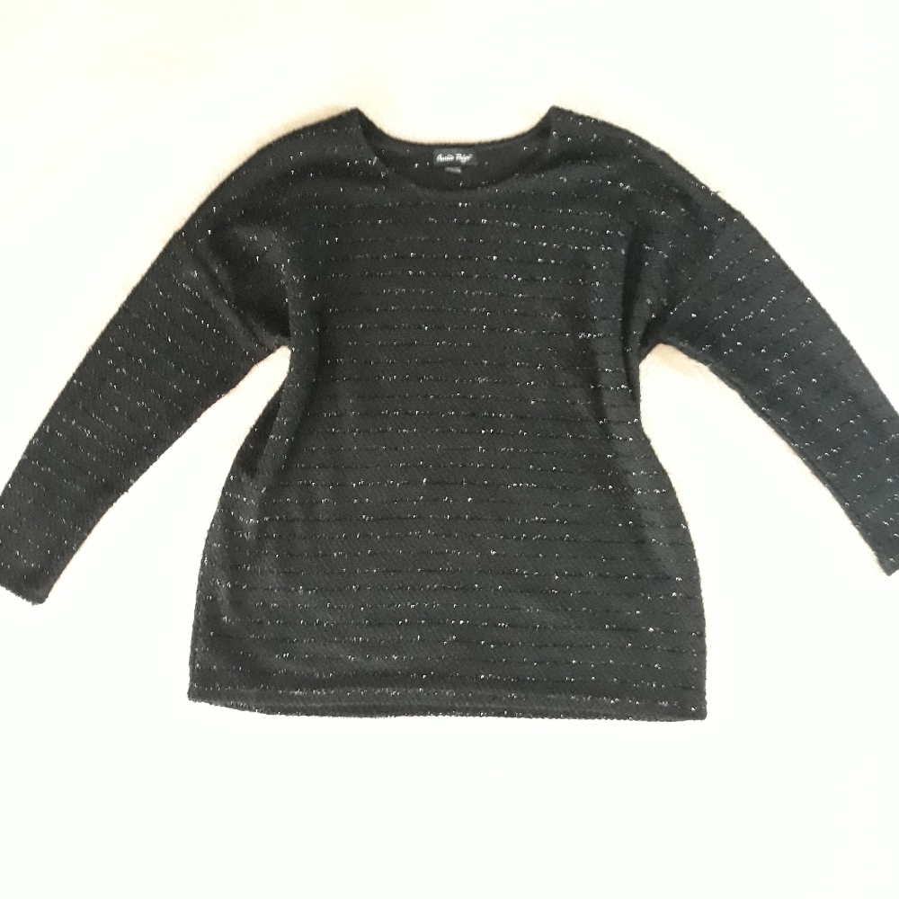 Charlie Paige Black Striped Sweater